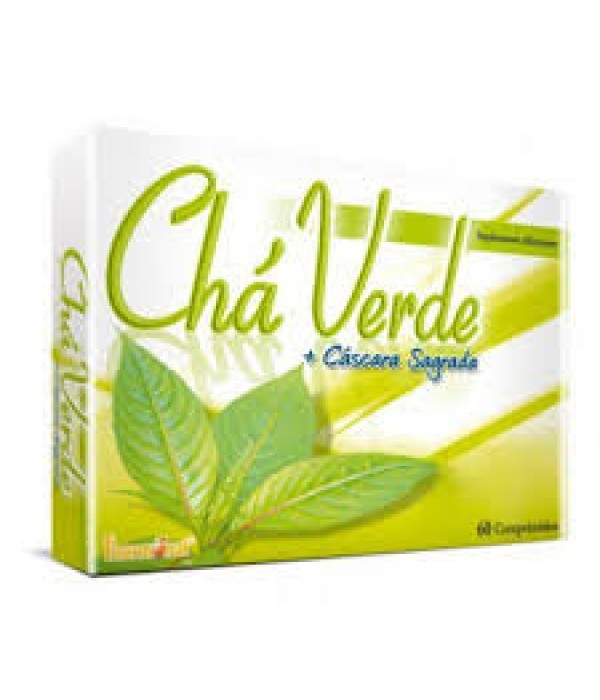 Chá verde + cáscara sagrada - 60 comprimidos - Fharmonat